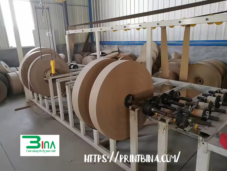 Chia cuộn nguyên liệu