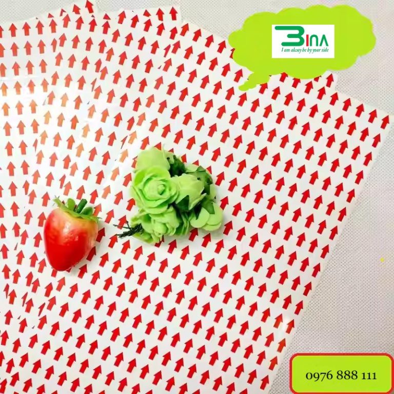 Tem mũi tên dán lỗi sản phẩm - Printbina